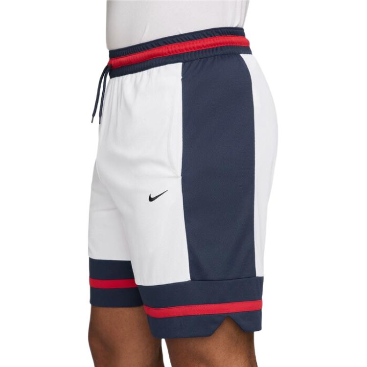Nike Логотип Полосатые Шорты Кэжуал на Шнуровке Мужские шорты Белый IF1594-100