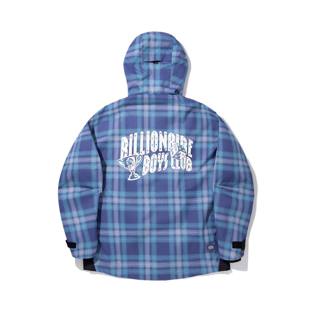 Li Ning X Billionaire Boys Club Серия скейтбордов Клетчатый Цветовой блок Удобная Свободная Спортивная Ветровка Мужская Верхняя одежда Темно-синий AFDUD29-1