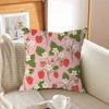 S-strawberry Cute Kawaii Cushion Cover Inches Farmhouse Decor Home Throw Pillow Covers For Couch Decorations