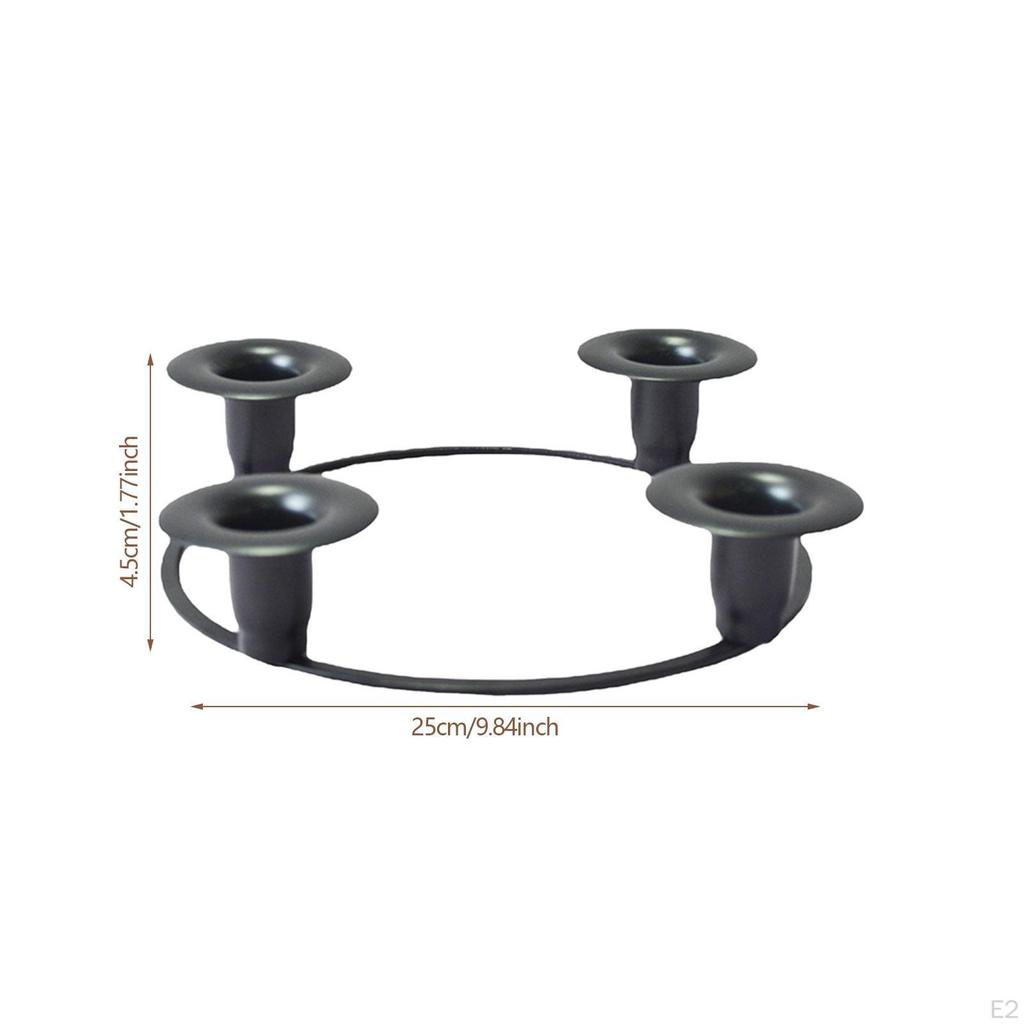 Candle Holder Centerpiece Decoration for 4 Candelabra Pillar Candles Candlestick Tealight Holders