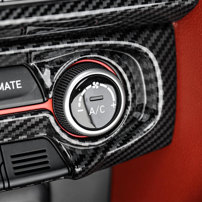 Car Center Console Air‑Conditioning Knob Trim Air Vent Strip For Hyundai Veloster LHD Car Interior Decoration Accessories