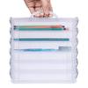 Stackable Portable Pencil Case Detachable Marker Pen Box Watercolor Pen Case  School Supplies