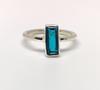 Baguette London Blue Topaz Ring, 925 Solid Sterling Silver, Women Ring, Gift for Her, Statement Ring, Gemstone Ring