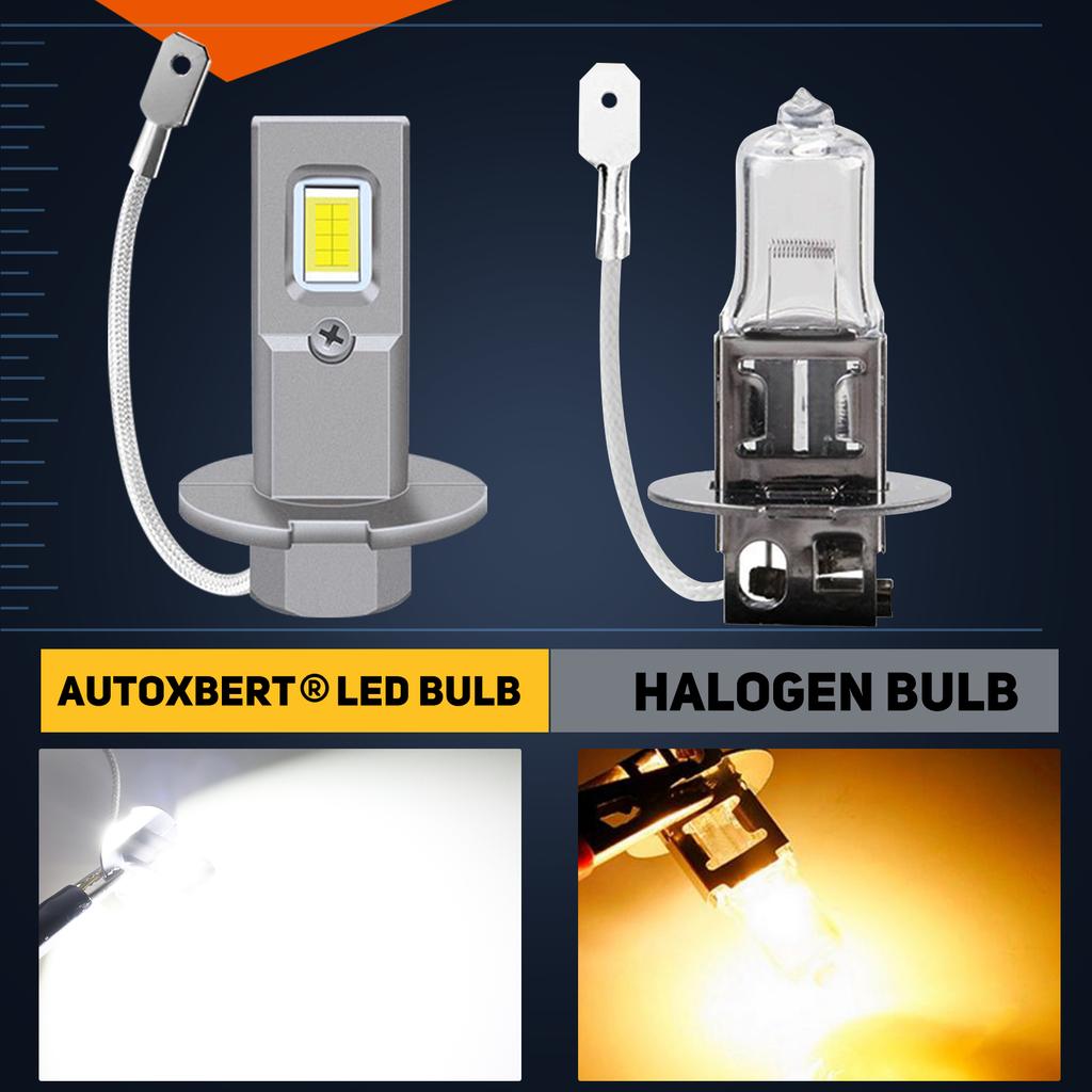 2 шт. H3 светодиодные противотуманные фары 6000K ксеноновые белые чрезвычайно яркие светодиодные лампы H3 для противотуманных фар автомобиля фургона дневные ходовые огни DRL