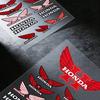 FOR HONDA HRC H WING Waterproof Reflective Motorbike Stickers Easy Peel Removable Decals for Motorcycle Car XL0 wsvj7