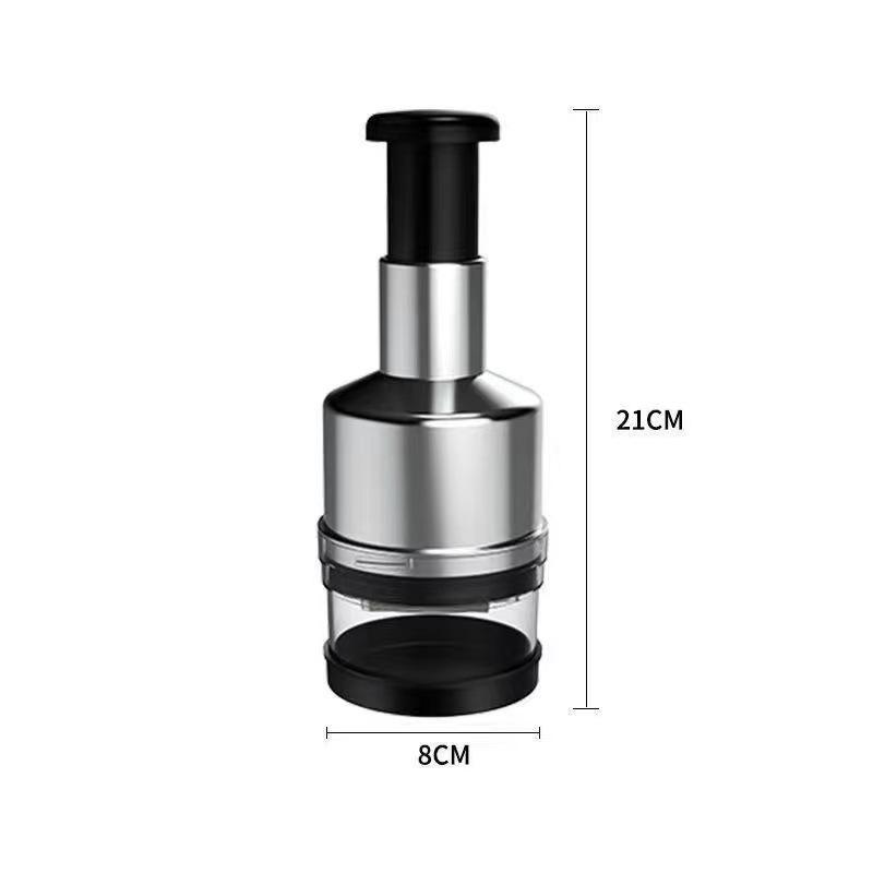 Stainless Steel Hand-Press Multifunctional Vegetable Chopper for Ginger, Garlic, Onions & More