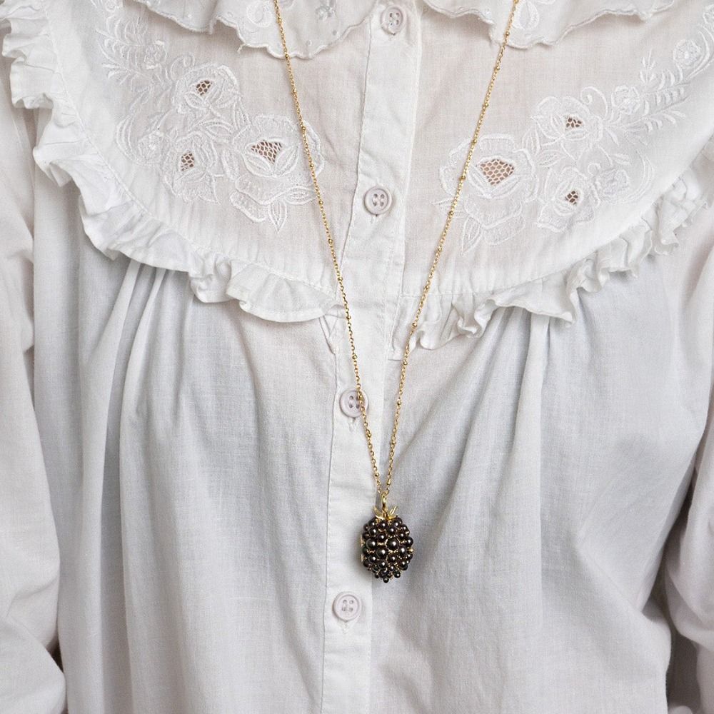 Opening and Closing Lid Locket Pendant Necklace Openable Glazed Fruit Choker Enamel Necklace Women