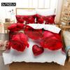 Роскошный комплект постельного белья Red Rose Queen, пододеяльник, комплект постельного белья, комплект постельного белья, пододеяльник King Size, комплект постельного белья