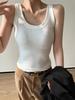 Женский пикантный рубчатый модальный топ-майка - Весенне-осенняя многослойная майка