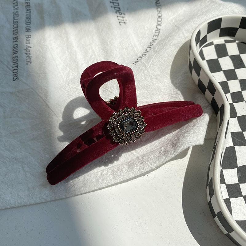 Барочные хрустальные заколки для волос, украшения для женщин, китайский бутик, головной убор, роскошные украшения для волос ручной работы с драгоценными камнями, заколки