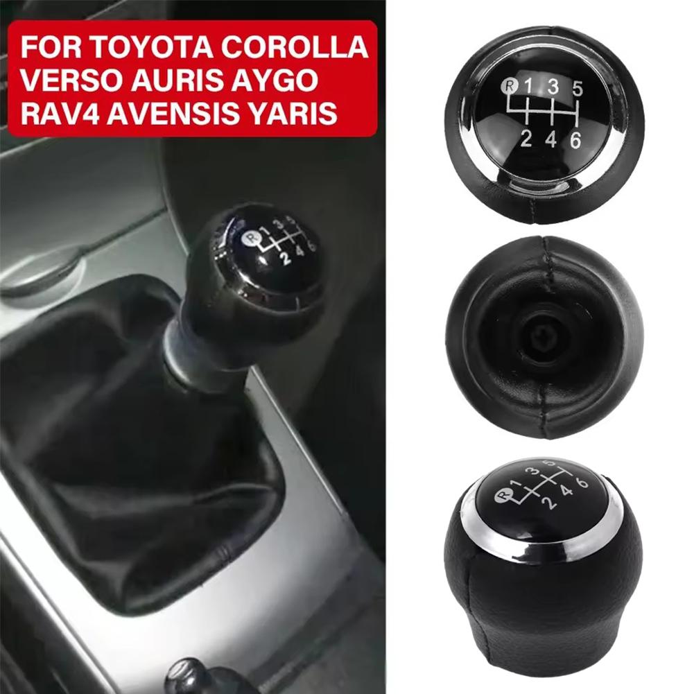 Car Gear Shift Knob Lever Shifter For Toyota Corolla Verso Auris Aygo For Rav4 Avensis For Yaris With 6 Speed Cars Accessories