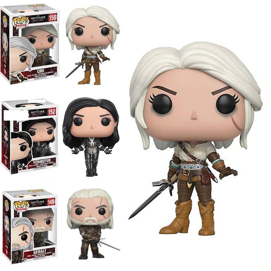 Adorable The Witcher 3 Pop Mini Figure Doll Toy Kids Geralt Ciri Yennerfer