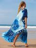 Women's Oversized Printed Cotton Beach Robe and Bikini Cover-Up with Sunscreen Protection
