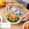 10/100Pcs Aluminum Foil Film Insulation Food Covers Heat Resistant BPA Free Kitchen Fresh-Keeping Insulation Film Food Storage Covers