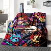 Horror Movie Series Print Flannel Blanket High Quality Warm Comfortable Cover for All Seasons Perfect for Gifts Home Decor