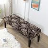 Чехол для скамейки с цветочным принтом, эластичные чехлы на табуреты для пианино, прямоугольная гостиничная кровать, длинный чехол на табурет, защитный чехол для скамейки, чехол для столовой