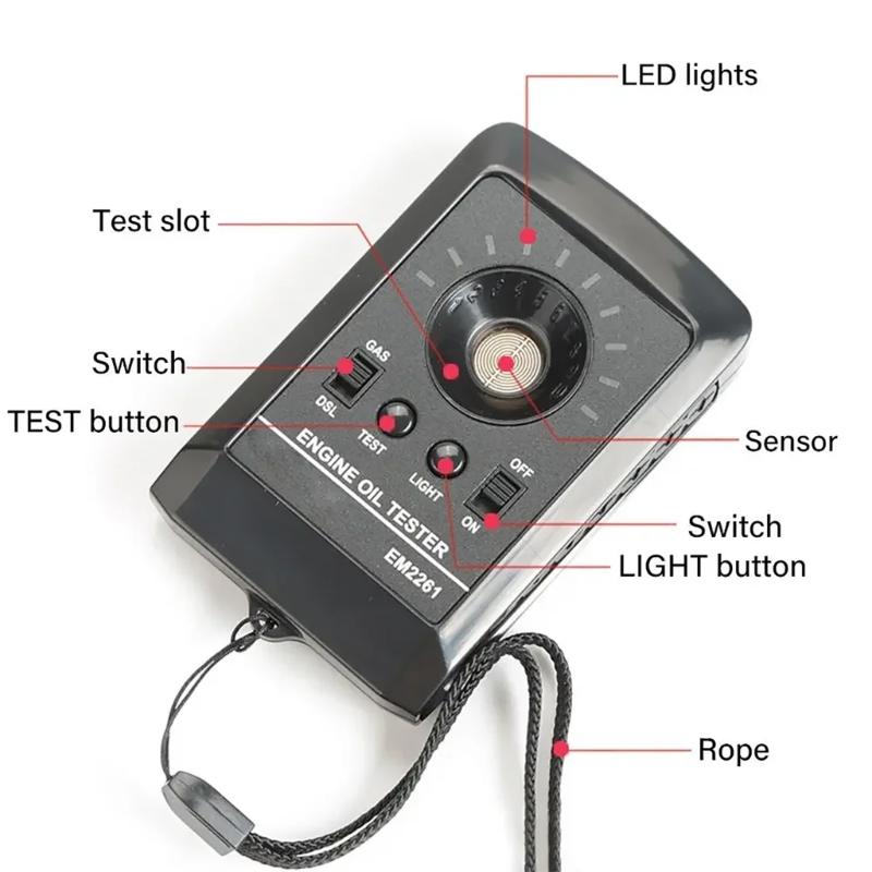 Инструмент диагностики моторного масла Тестер качества масла Анализаторы жидкости Детектор качества масла Диагностика двигателя