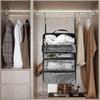Multi-Layer Foldable Clothes Storage Bag Large Capacity Waterproof Travel Clothes Organizer Portable Multifunctional