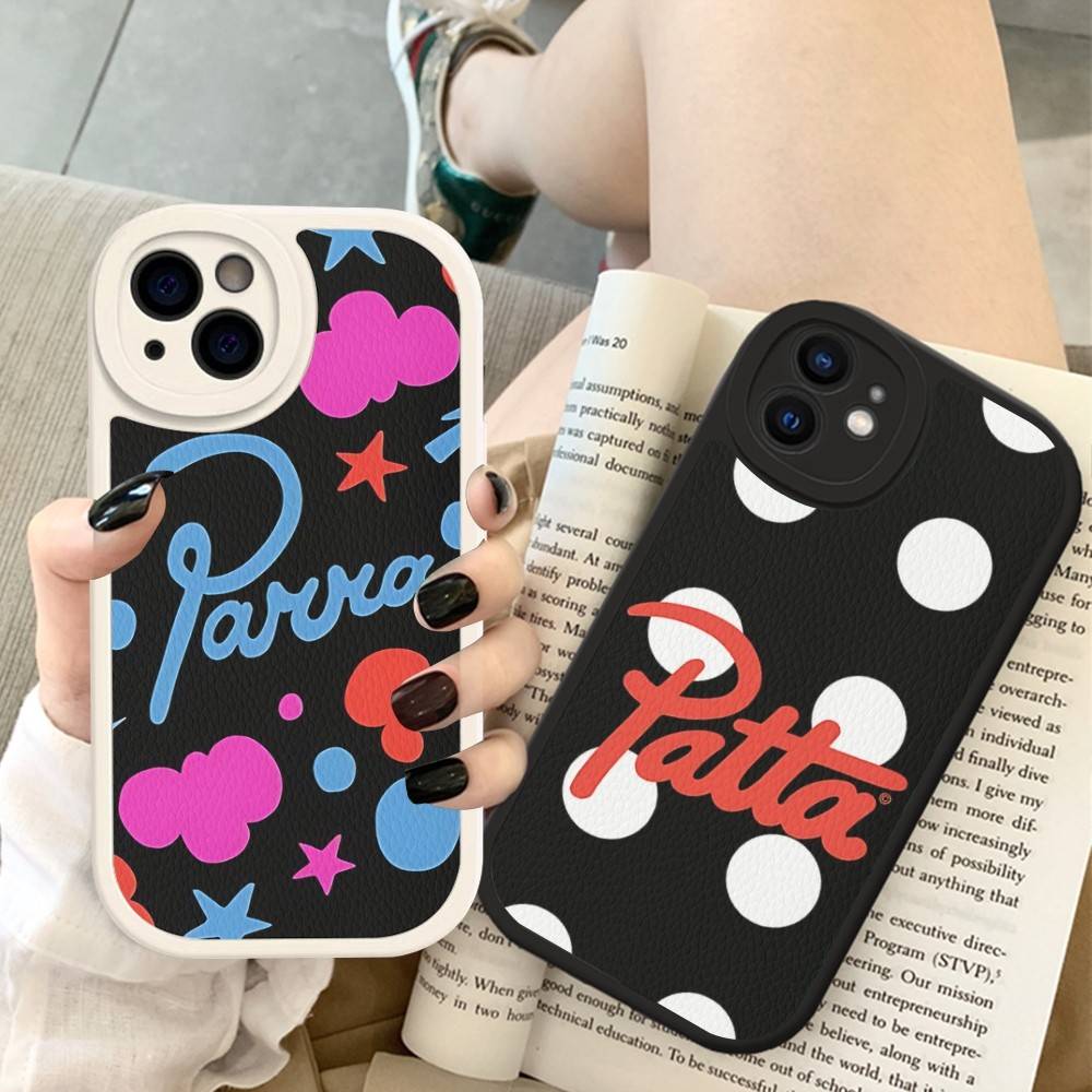 Модный Чехол для Телефона P-pattas Для IPhone 16 15 14 13 12 11 Pro Max Plus Кожаный Ударопрочный Чехол