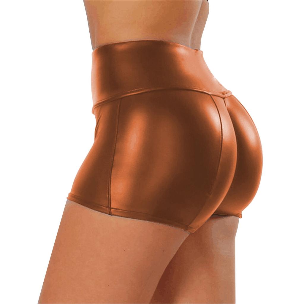 Женские модные сексуальные цветные шорты из искусственной кожи, блузки, шорты