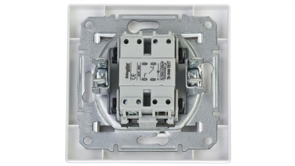 Asfora Single Switch With Illuminated 16A White With Frame Eph1430321