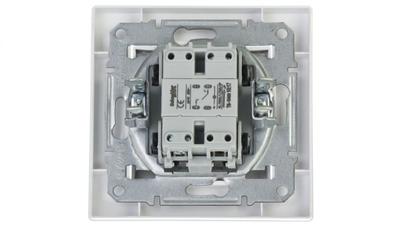 Asfora Single Switch With Illuminated 16A White With Frame Eph1430321