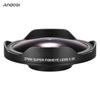 Andoer 37MM 0.3X HD Ultra Wide Angle Fisheye Lens with Hood Replacement for Camcorders