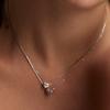 Luxenter Collier En Argent 925 Avec Zircons Brillants Finition Ens Rhodium - Love