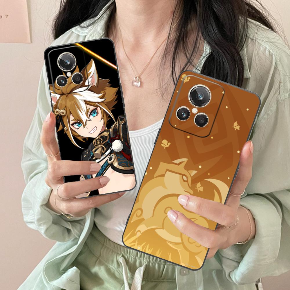 Game GI Gorou Mobile Phone Case for Realme 15 14 13 12 11 10 9 Pro Plus T i Lite 5G Colorful Printing Cover Cover Pretty Luxury