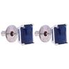 Handmade 925 Sterling Silver 14 Carat Blue Sapphire/Neelam Stud Earrings For Her