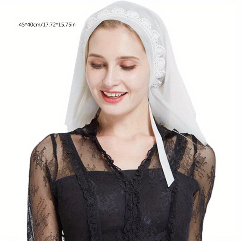 Bride Lace Veil Head Covering Veil Headwear Display Your Wedding Outfit