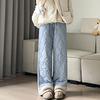 Женские хлопковые брюки эластичные с высокой посадкой однотонные с широкими штанинами повседневные брюки с карманами