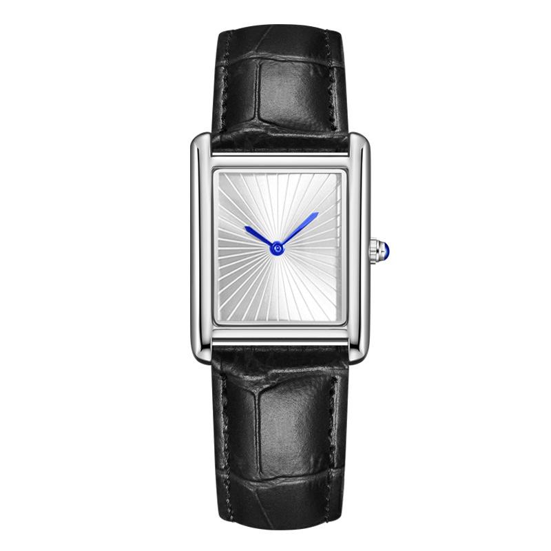Luxury Brand Watch New Style Sun Pattern Dial With Simple Design Watches for Men Quartz Wristwatch Leather Strap Clock Reloj