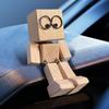 Деревянная фигурка Деревянный человечек Фигурка Деревянный человечек Автодекор Милый трясущий ножками Деревянная кукла Пассажир с несколькими магнитами