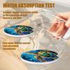 Colorful Sea Turtle Car Coasters for Cup Holders, 2 Pack Absorbent Ceramic Animals Car Cup Coasters Interior Accessories 2.56 Inch for Women Men