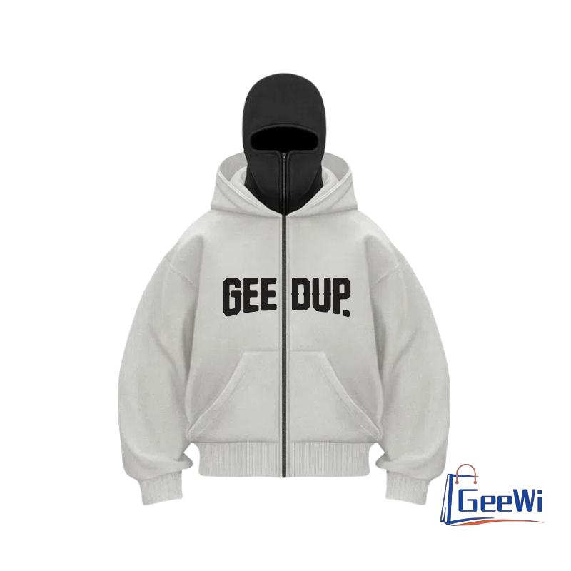 Trendy Brand Double-Hat Unique Design Hooded Sweatshirt for Autumn and Winter, Hooded and Windproof High Street Jacket