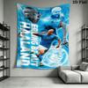 Erling Haaland Hero  Wall Hanging Printed Fabric Blanket Decorative Tapestries for Bedroom Living Room Home Decor
