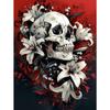 5d DIY Алмазная картина, вышивка крестом, цветок лилии, череп, алмазная вышивка, мозаика, полный круглый дрель, домашний декор, ремесла