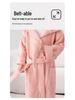 Drizzle Kids' Pure Cotton Hooded Quick-Dry Waffle Bathrobe