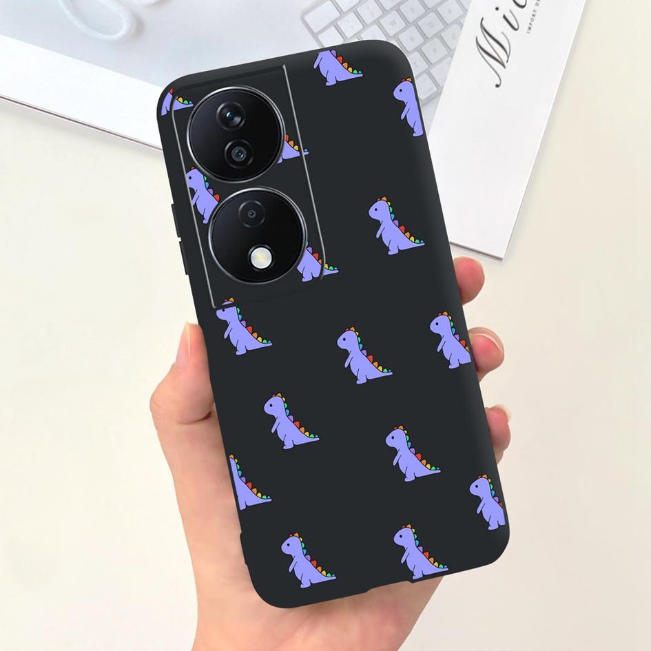 For Honor X7b Case CLK-LX1 CLK-LX2 CLK-LX3 Protective Cover Cute Astronaut Daisy Soft Silicone Funda For HonorX7b X 7B 5G Bumper