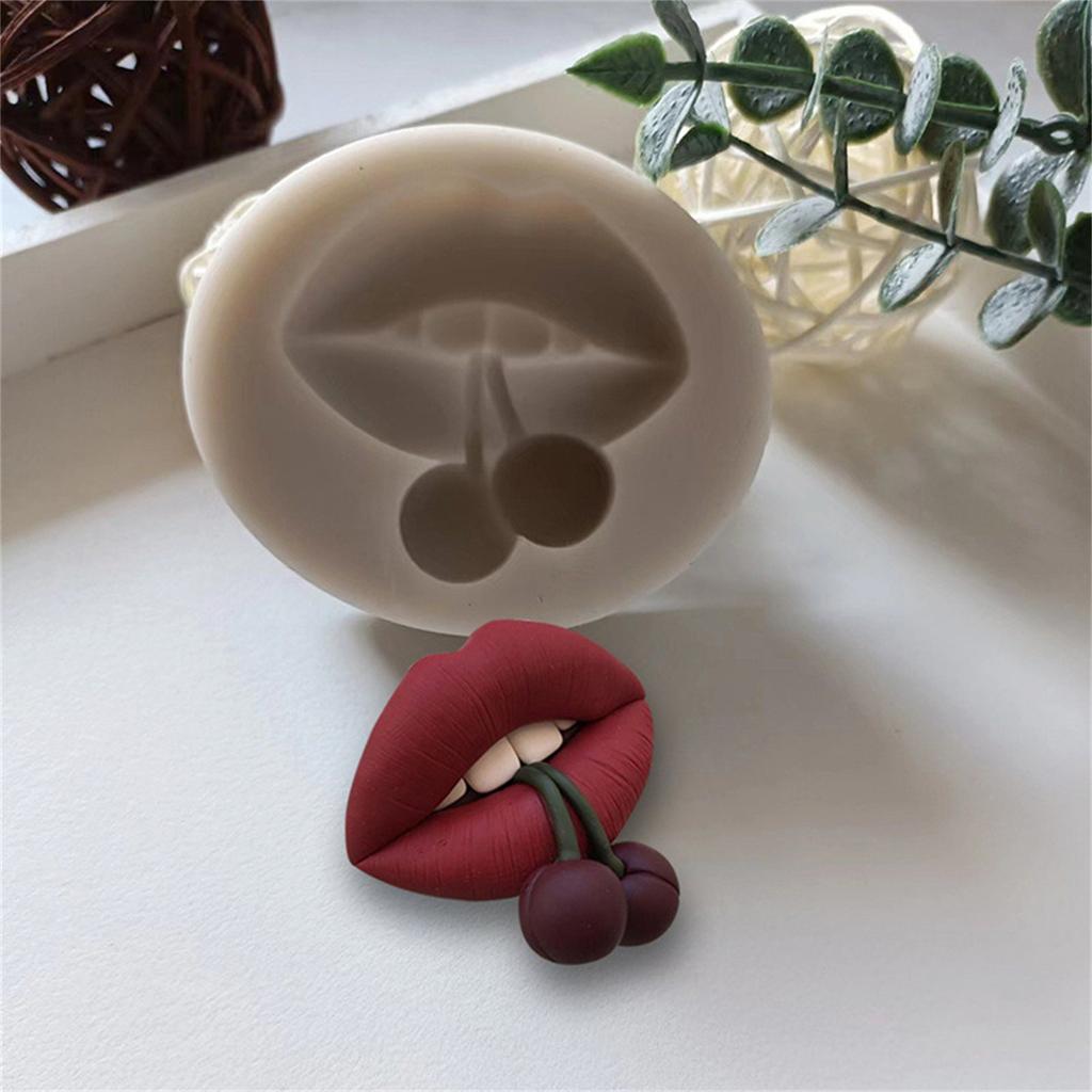 Lip Red Raspberry Bullet День святого Валентина Силиконовая форма для сахарного ремесла Инструменты для смолы Инструменты для помадки для кексов