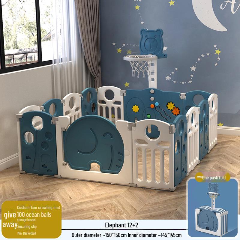Детский безопасный складной манеж с ковриком для ползания для младенцев и малышей