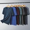 Men's Summer Quick-Dry Cationic T-Shirt - Trendy, Breathable, Half-Sleeve Fitness Top In Large Sizes