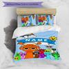 3pcs SPRUNKI4 Cover Set - Personalized Name, HD Printed Bedding with 1 Cover and 2 Pillowcases - Perfect for Home Decor, Easy Care