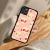 Lovely Strawberry Cake Phone Case Silicone PC+TPU Case for iPhone 11 12 13 Pro Max 8 7 6 Plus X SE XR Hard Fundas