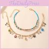 Alloy Fashion Women Foot Chain Accessories Set With Colorful Elements Floral