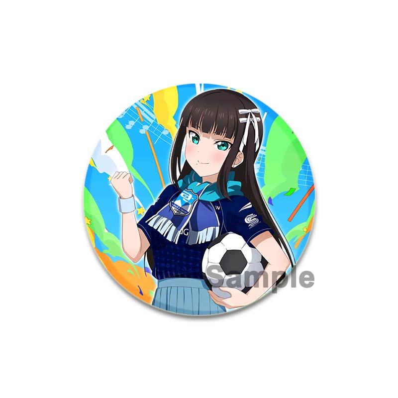 32/44/58mm LoveLive!SuperStar!!Ping An Pansy Tang Coco Round Brooch Clothing Lapel Pin Souvenir Soft Button Decorative Hat Badge