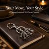 Alloy Chess Pendant Keyring Silver Gold Chess Bag Charms Chess Piece Keychain  Chess Lover