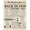 Stuff4 51st Birthday Poster Unframed - Born In 1975 Newspaper - Happy 51 Birthday for Men Women Retro Vintage Gifts Back In 1975, 8x10 Inch Bday