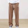 Spring and Autumn Solid Color Lace Sports Pants Simple Straight Leg Pants Men's Casual Pants Wide Leg Pants